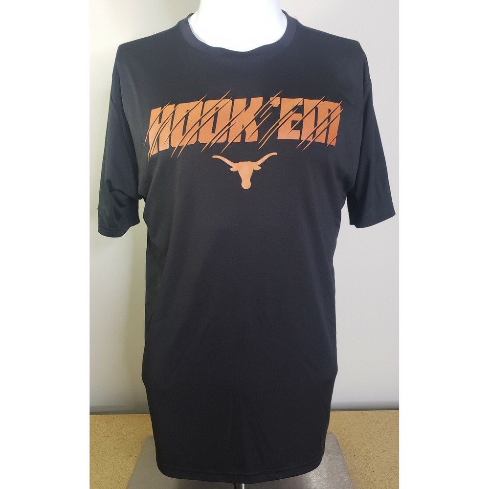 Longhorn Apparel "Hook Em" Texas Longhorn  T-shirt Black Size Large